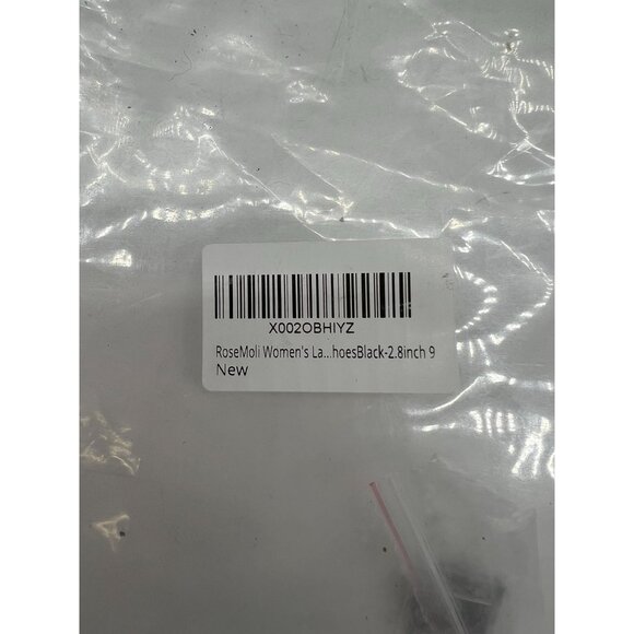 Women's Leather Ballroom Dance Shoes Heels Size 9 Black Summer Sandal - Picture 7 of 7